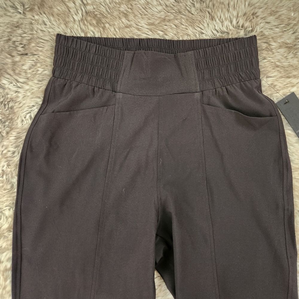 Mono B Elastic Waist Polyester Blend Jogger Pants Black Women's Size Small - Picture 3 of 9